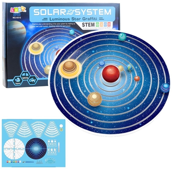 Picture of Zestaw Edukacyjny Plastyczny Ukad Soneczny Planety DIY LEAN Toys