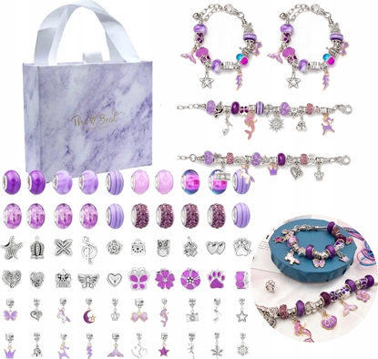 Изображение Zestaw koralikÃ³w Princess fioletowy