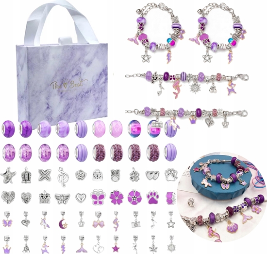 Изображение Zestaw koralikÃ³w Princess fioletowy