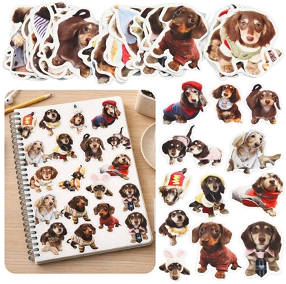 Изображение Zestaw Naklejki Z Pieskami Spaniel Papierowe Do Ozdabiania 50 szt. LEAN