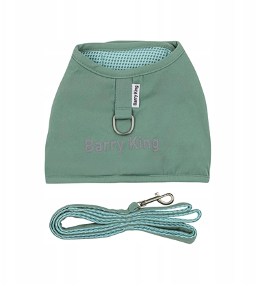 Picture of Zestaw, szelki+smycz, dla psa, zielony, pótno nylonowe, rozmiar XL