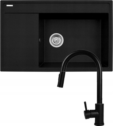 Attēls no Zlewozmywak Pyramis Zestaw CAMEA 79x50 1B1D R +IDEA BE volcano