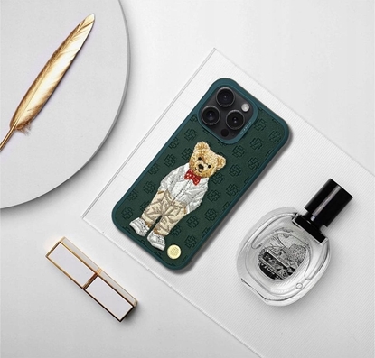 Attēls no ZUCK BEAR futera PARIS GENTLEMAN do IPHONE 16 bow tie