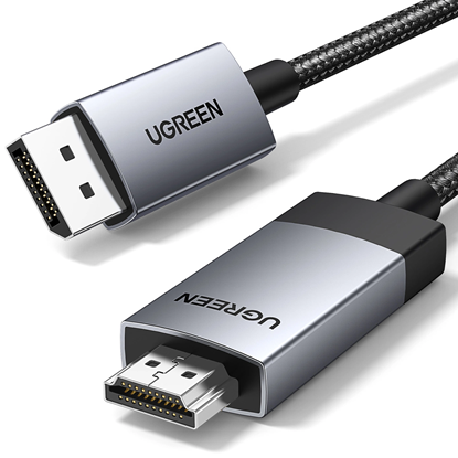 Изображение Ugreen Ugreen DP119 15774 DisplayPort / HDMI 4K 60Hz cable 2m - gray