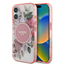 Attēls no Guess IML Flower & Tonal Circle MagSafe Back Case for Apple iPhone 16 Plus