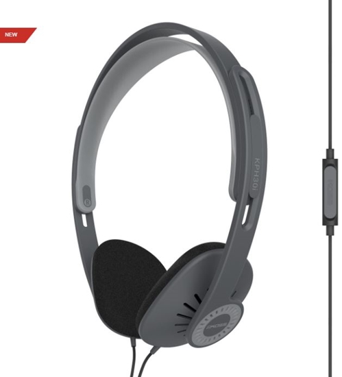 Изображение Koss | Headphones | KPH30iK | Wired | On-Ear | Microphone | Stealth Grey