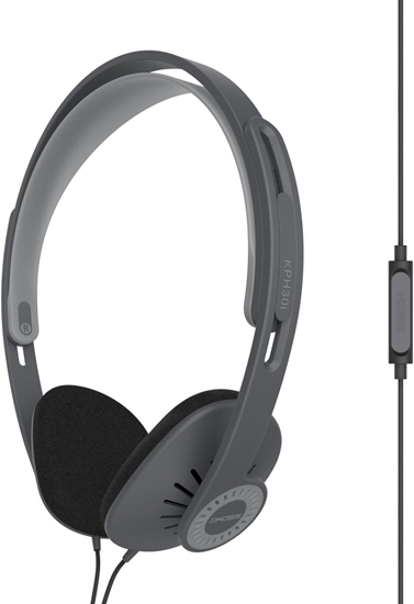 Picture of Koss | Headphones | KPH30iK | Wired | On-Ear | Microphone | Stealth Grey