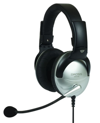 Picture of Koss | Headphones | SB45 | Wired | On-Ear | Microphone | Silver/Black | Noise canceling