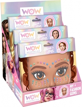 Picture of Zestaw do ozdabiania twarzy 24 sztuki Display 