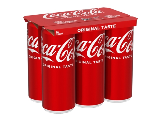Picture of Gāzēts dzēriens COCA COLA, bundžā, 6gabx0.33l (DEP)