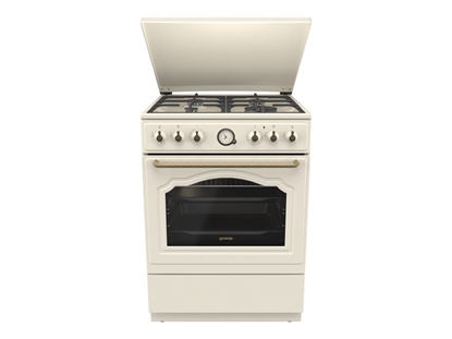Attēls no Gorenje Cooker | GKS6C71CLI | Hob type Gas | Oven type Electric | Gold | Width 60 cm | Depth 60 cm | 71 L