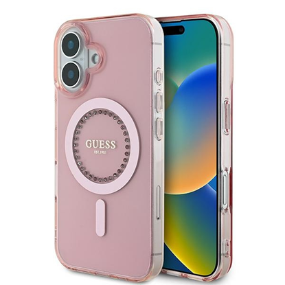 Attēls no Guess GUHMP16MPFTDTEP iPhone 16 Plus 6.7" różowy|p