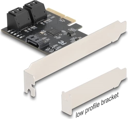 Picture of Delock PCI Express x4 Card to 5 Port SATA Controller - Low Profile Form Factor