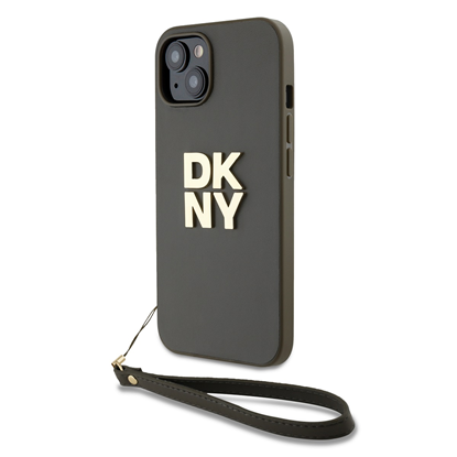 Attēls no DKNY PU Leather Stack Logo Wrist Strap Case for iP