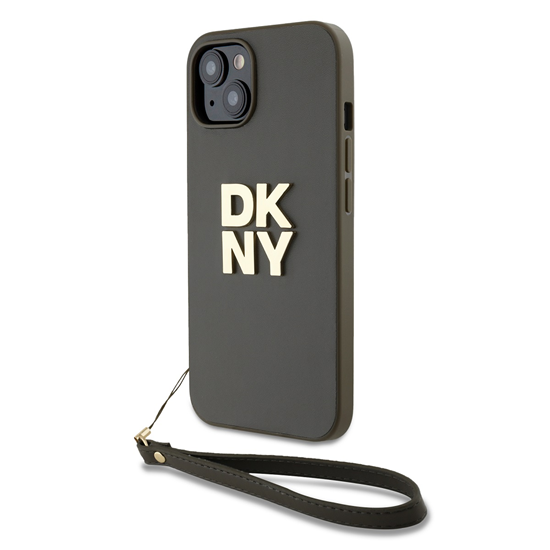 Picture of DKNY PU Leather Stack Logo Wrist Strap Case for iP
