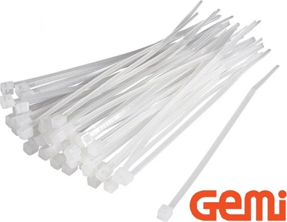 Изображение Kabeļu savilces  7,6x550mm (100gab) baltas GEMI