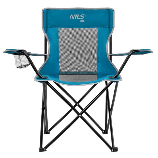 Изображение Kempinga krēsls NC3302 BLAU-GRAUER TOURIST-STUHL NILS CAMP