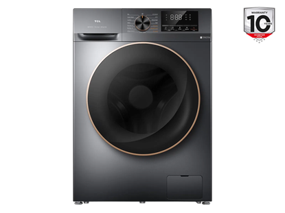 Изображение TCL Washing machine with dryer | CP1012SA0 | Energy efficiency class A/E | Front loading | Washing capacity 10 kg | 1200 RPM | Depth 63 cm | Width 60 cm | Display | LED | Drying system | Drying capacity 6 kg | Steam function