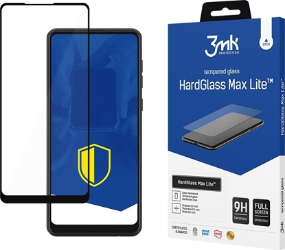 Picture of 3MK Samsung Galaxy A21 Black - 3mk HardGlass Max Lite