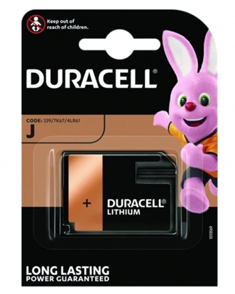 Picture of 4LR61 baterijas 6V Duracell Alkaline 7K67/KJ/539 iepakojumā 1 gb.