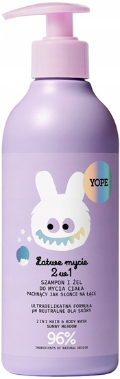 Изображение 4organic YOPE_Szampon i el do mycia ciaa dla dzieci 2w1 Soce na ce 400ml
