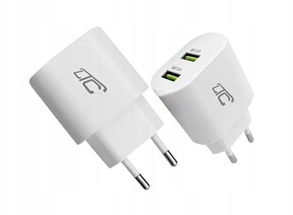 Изображение adowarka adowarka sieciowa LTC QC 20W 2xUSB-A biaa