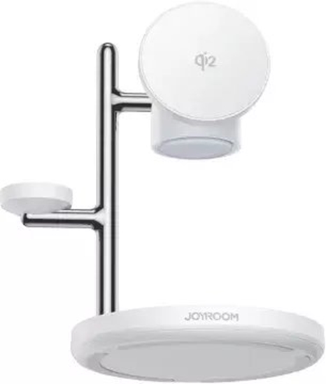 Изображение adowarka Joyroom adowarka biurkowa Joyroom JR-W23 Qi2 4w1 z wbudowan lampk nocn indukcyjna - biaa