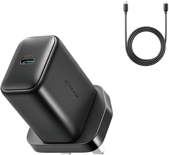 Изображение adowarka sieciowa Joyroom JR-TCF23 25W z kablem USB-C 1m - czarna