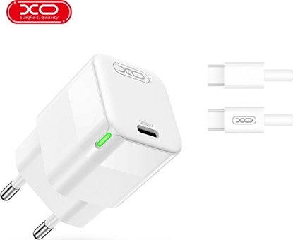 Picture of adowarka XO XO adowarka sieciowa CE06 PD 30W 1x USB-C biaa + kabel USB-C - USB-C