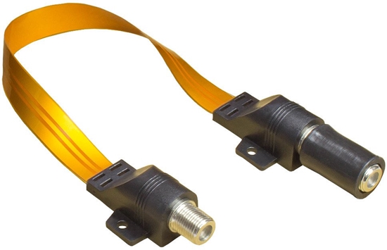 Picture of Alcasa S-1014Q kabel koncentryczny 0,54 m SAT Type-F Czarny, Zoto, Przezroczysty