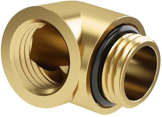 Picture of Barrow Dazzle Adapter 90 Grad G1/4 Zoll AG auf G1/4 Zoll IG - gold