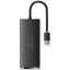 Attēls no Baseus Lite Series Hub 4in1 USB to 4x USB 3.0  25cm (Black)