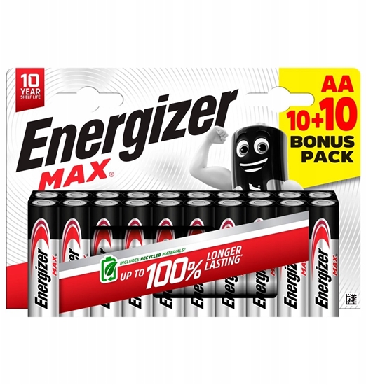 Picture of BATERIA ENERGIZER MAX AA LR6 10+10 SZT.