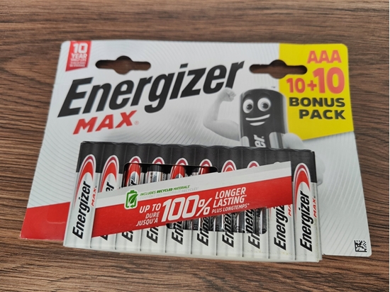 Picture of BATERIA ENERGIZER MAX AAA LR03 10+10 SZT.