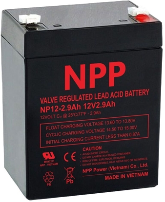 Picture of Battery 12V 2.9Ah T1(F1) Pb AGM NPP