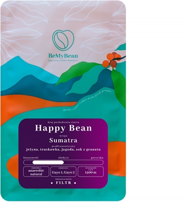 Attēls no BeMyBean - kawa ziarnista Sumatra Happy Bean Filter 250 g