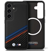 Изображение BMW Leather Tricolor Stripe with MagSafe Back Case for Samsung Galaxy S25