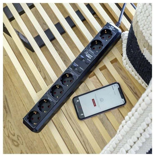 Picture of Brennenstuhl Eco-Line WIFI 6-fach Steckdosenleiste 1,5m