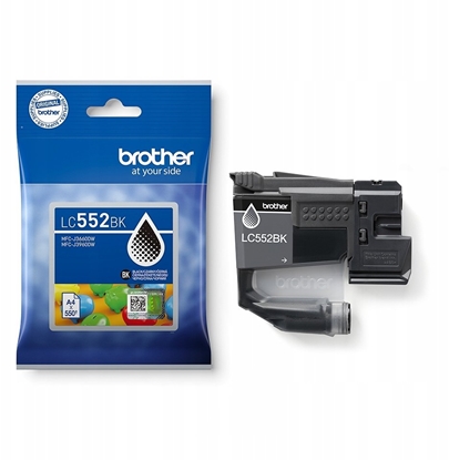 Изображение Brother LC552XLBK nabój z tuszem 1 szt. Oryginalny Czarny