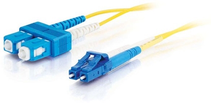 Изображение C2G LC-SC 9/125 OS1 Duplex Singlemode PVC Fiber Optic Cable (LSZH) - Kabel patchowy - SC Jednomodowy (M) zu LC Jednomodowy (M) - 5 m - 5 m - Glasfaser - Duplex - 9/125 Mikrometer - OS1 - bezhalogenowy - óty
