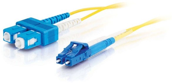 Изображение C2G LC-SC 9/125 OS1 Duplex Singlemode PVC Fiber Optic Cable (LSZH) - Kabel patchowy - SC Jednomodowy (M) zu LC Jednomodowy (M) - 5 m - 5 m - Glasfaser - Duplex - 9/125 Mikrometer - OS1 - bezhalogenowy - óty