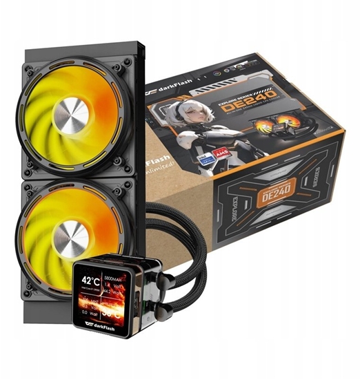 Picture of Chodzenie wodne Darkflash Chodzenie wodne do procesora DE240 (czarne)