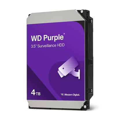 Attēls no Cietais disks WD Purple 4TB 3.5" SATA III WD44PURZ