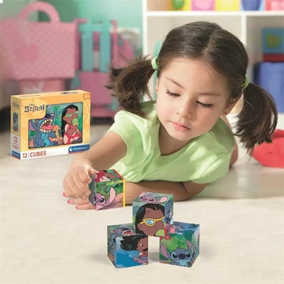 Attēls no Clementoni CLE Cubi klocki 12 Stitch 41347