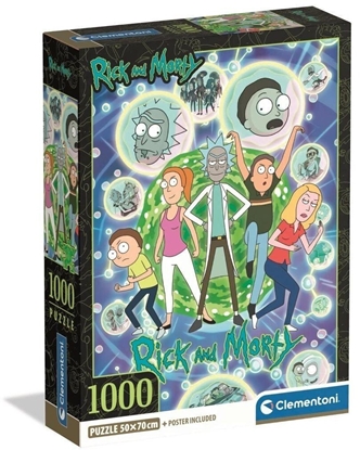 Изображение Clementoni Puzzle 1000 Rick and Morty