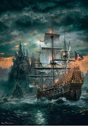 Attēls no Clementoni Puzzle 1500 elementów Compact The Pirates Ship