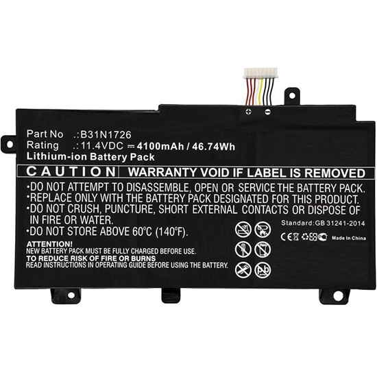 Изображение CoreParts Laptop Battery for Asus 44Wh Li-ion 11.4V 3900mAh Black