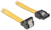 Picture of Delock SATA 3 Gb/s Cable straight to downwards angled 50 cm yellow