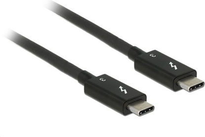 Attēls no Delock Thunderbolt™ 3 (20 Gb/s) USB-C™ cable male > male passive 1.5 m 5 A black