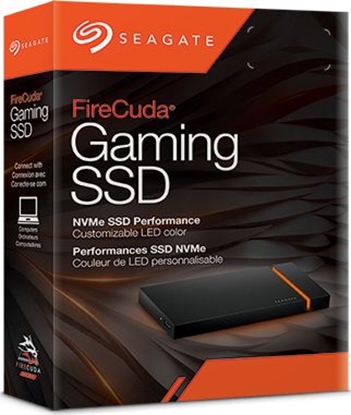 Picture of Dysk zewntrzny SSD Seagate Firecuda Gaming SSD 500GB Czarno-pomaraczowy (STJP500400)
